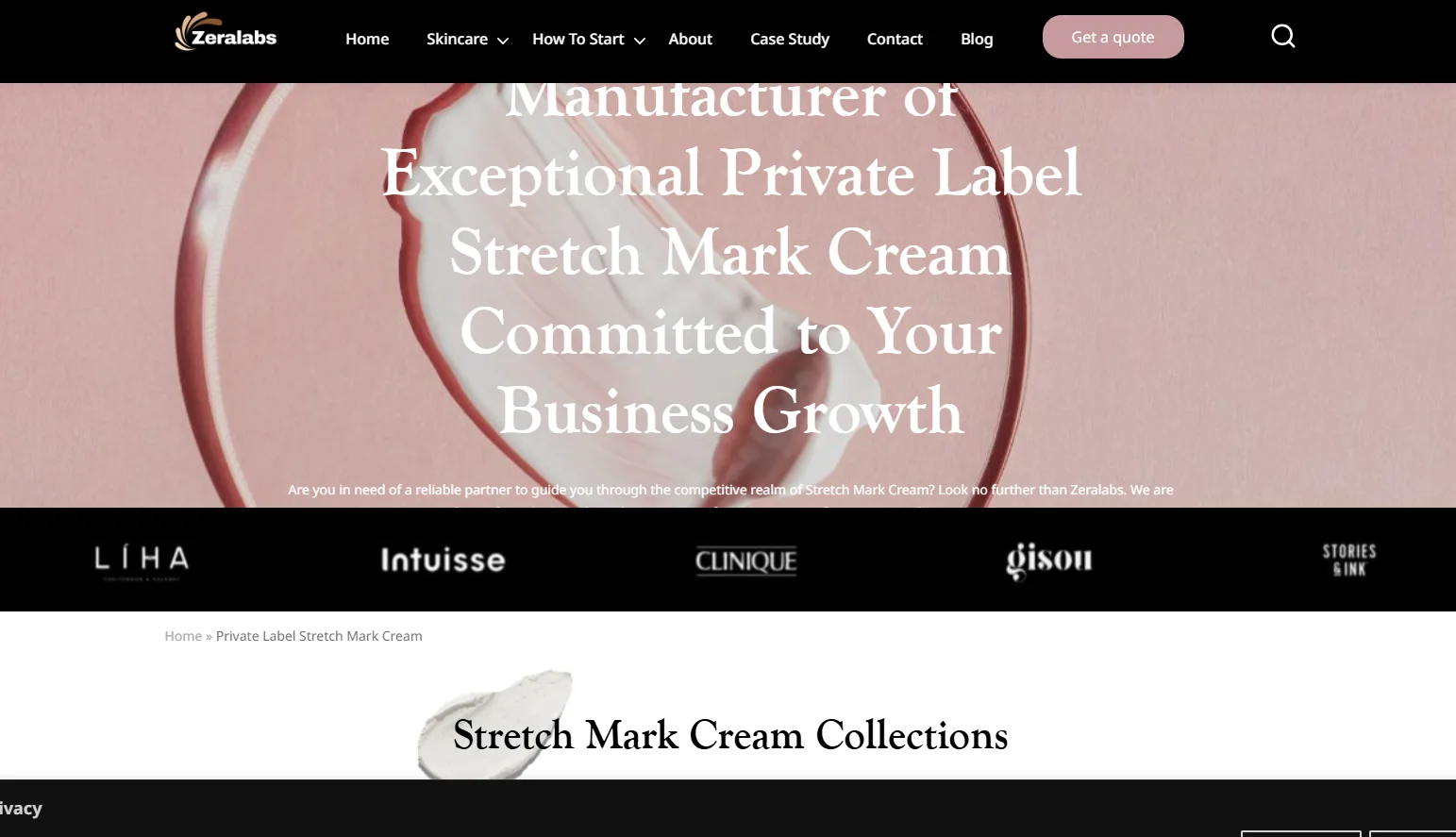 Explore top private label manufacturers of stretch mark cream.